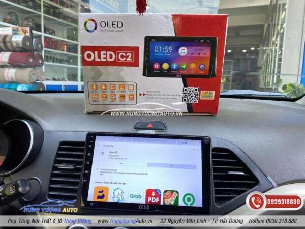 màn hình xe kia morning oled c2