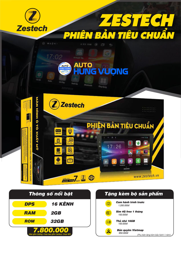 Màn hình DVD Android Zestech S500