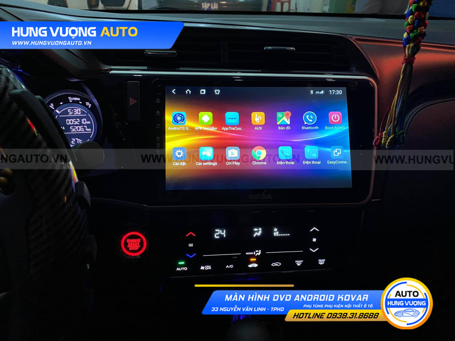  Pantalla de Android Honda City Kovar-Hung Vuong Auto Hai Duong